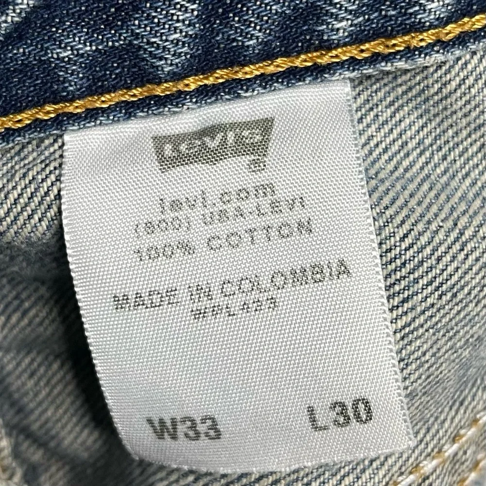 Levi's 501 Original Fit Medium Wash Button Fly Straight Jeans W33 L30